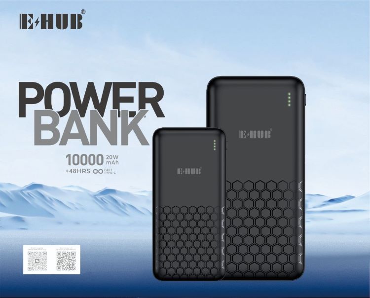 E-Hub 10,000mAh High-Capacity Power Bank01
