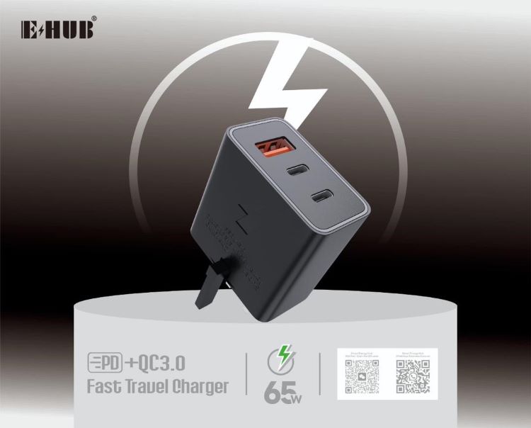 EHub 65W PD + USB POWER ADAPTER01