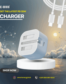 E-Hub PD 35W Fast Charger (USB-C to USB-C) Model PD 35W02